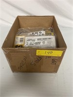 Box of model rocket supplies.