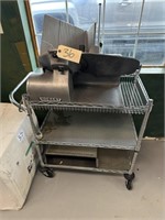 Hobart Meat Slicer & Rolling Cart