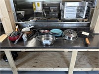 Assorted Cooking Pans, Plates, Etc.