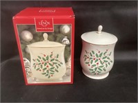 Lenox Holiday Cookie Jar with Box