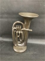 Vintage Terra Cotta Trombone Statue