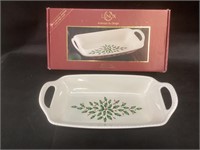 Lenox Holiday Bread Basket with Box
