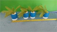 Small artificial potted plants