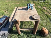 Metal Table with Vice