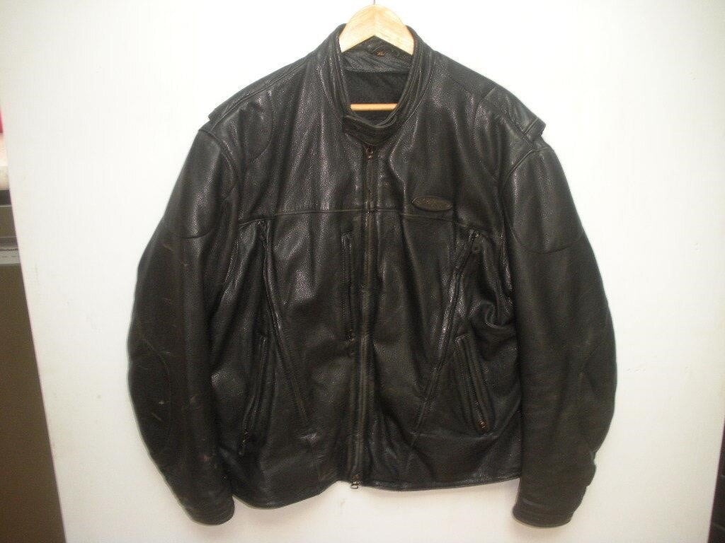 Harley Davidson FXRG Leather Jacket Mens XL | Live and Online Auctions ...