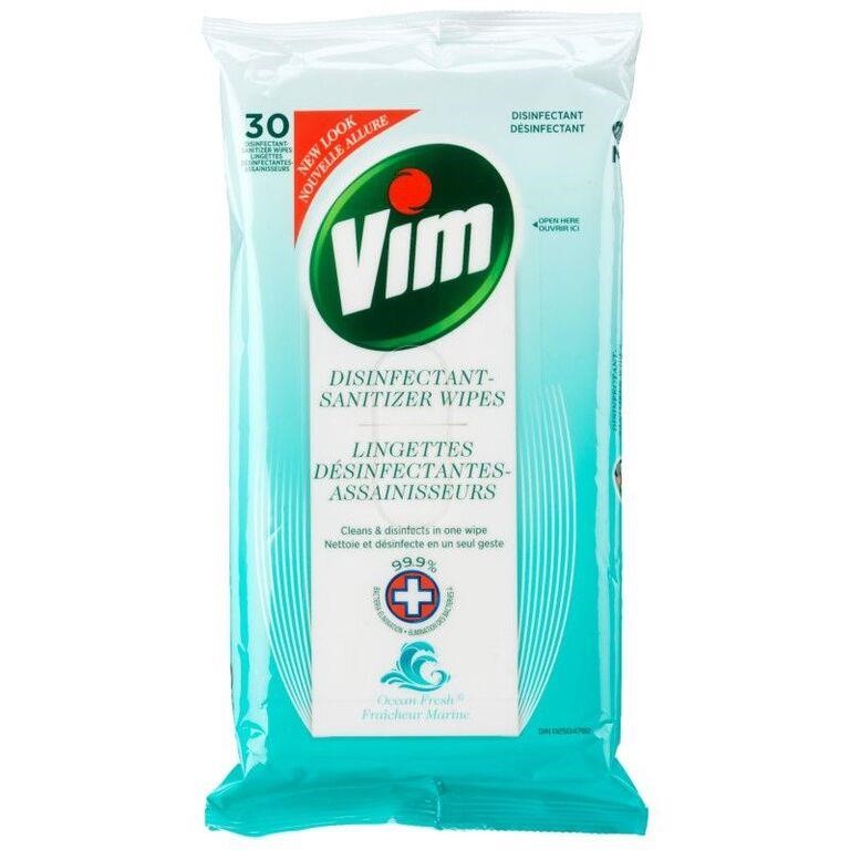 1 Box -  Vim Disinfecting Cleaning Wipes