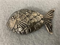 Mexican Silver Fish Pin