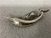 Sterling Silver Sailfish Pin