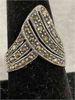 Sterling Silver and Marcasite ring