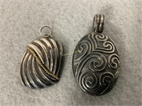 Two Silver pendants
