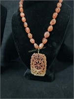 Reticulated pendant necklace