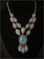 Howlite turquoise necklace