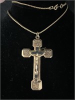 Christian cross pendant on 24 inch chain