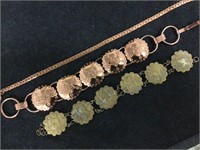 Copper hue Southwest style bracelets