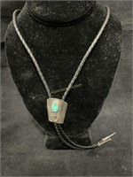 34 inch bolo tie with turquoise stone
