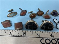 Goldstone cuff links and other