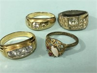 Larger rings gold plated