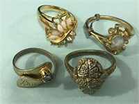 Gold plate rings