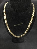 Gold plate chain necklace 23 inch