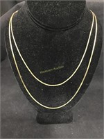 Gold plate necklaces