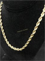 17 inch gold plate chain necklace