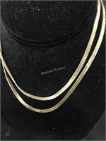 30 inch gold plated chain necklace