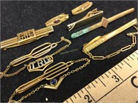 Gold plate tie clips