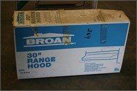 Broan 30" New in box range hood