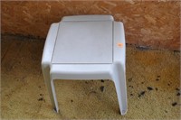 small plastic outdoor table