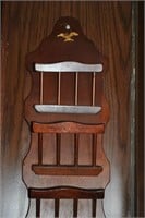 wooden hanging letter holder