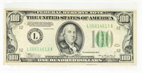 Coin 1934 $100 Federal Reserve Note, Extra Fine