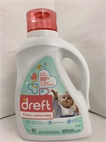 (4xbid)Dreft Active Baby Laundry Soap 92oz