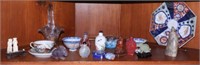 (5) Chinese snuff bottles, Scrimshaw tooth w/