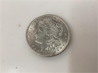1921 P Morgan Silver Dollar,XF,Cleaned