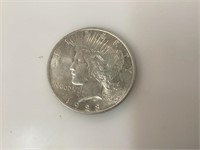 1923 P Peace Silver Dollar,AU