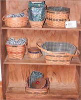 (8) Longaberger baskets in various styles and