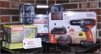 New Black and Decker 20 volt drill set in