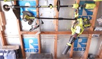 Ryobi Lithium 3pc cordless yard tool set complete
