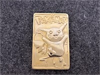 ‘99 Gold Plated Pikachu Card Nintendo Pokémon