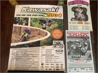 3 Vintage Motocross Posters