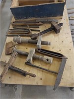 Antique press clamps