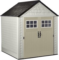 Rubbermaid Resin Outdoor Storage Shed, 7 x 7 ft