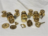 Vintage solid Brass Door Knobs and Hardware