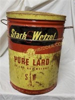 1950's/60's Stark and Wetzwel 50 lb. Lard Can