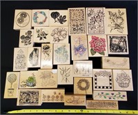 30 Rubber Crafting Stamps