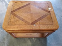 Inlaid Wood End Table