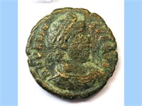 364-378 AD Valens Follis, Rome Ancient Coin