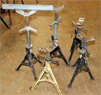 Lot of 5 Adjustable Pipe Extension Stands
