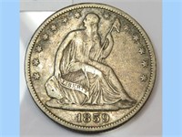 1859-O Seated Half Dollar