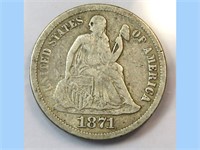 1871-S Seated Dime